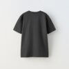 regular fit plain black t shirt